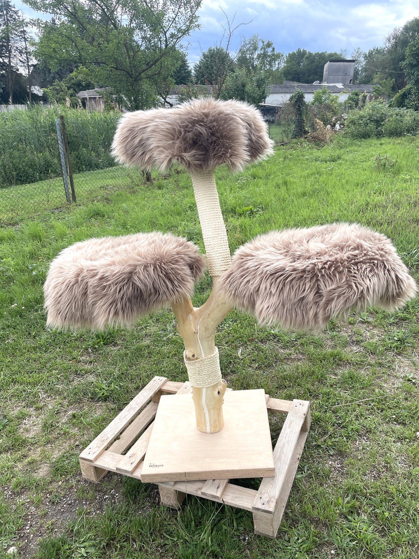 Katzbaum Manufaktur Baden-Baden. www.katzbaum-manufaktur.de, Naturkratzbaum, massiv, handarbeit, Unikat, Kratzbaum Naturholz