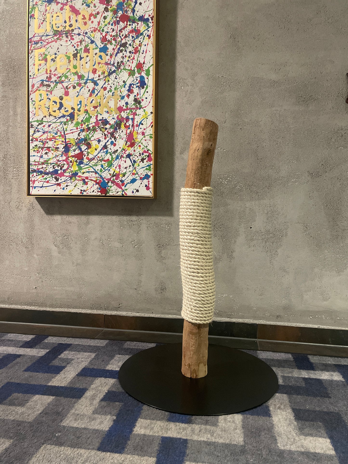 Katzbaum Manufaktur Baden-Baden. www.katzbaum-manufaktur.de, Naturkratzbaum, massiv, handarbeit, Unikat, Kratzstamm, Kratzbaum, Naturholz