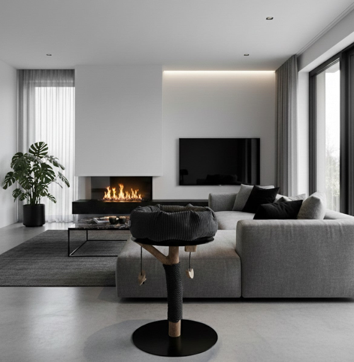 Katzbaum Manufaktur Baden-Baden. www.katzbaum-manufaktur.de, Naturkratzbaum, massiv, handarbeit, Unikat, Kratzbaum Naturholz