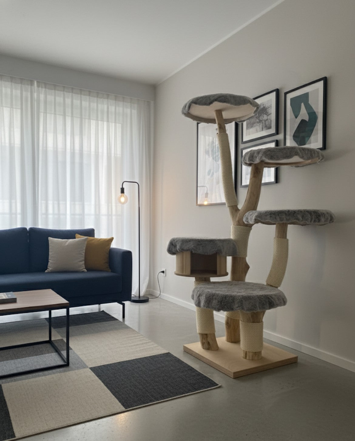 Katzbaum Manufaktur Baden-Baden. www.katzbaum-manufaktur.de, Naturkratzbaum, massiv, handarbeit, Unikat, Kratzbaum Naturholz