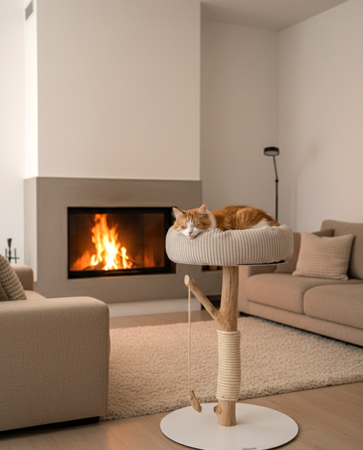 Katzbaum Manufaktur Baden-Baden. www.katzbaum-manufaktur.de, Naturkratzbaum, massiv, handarbeit, Unikat, Kratzbaum Naturholz